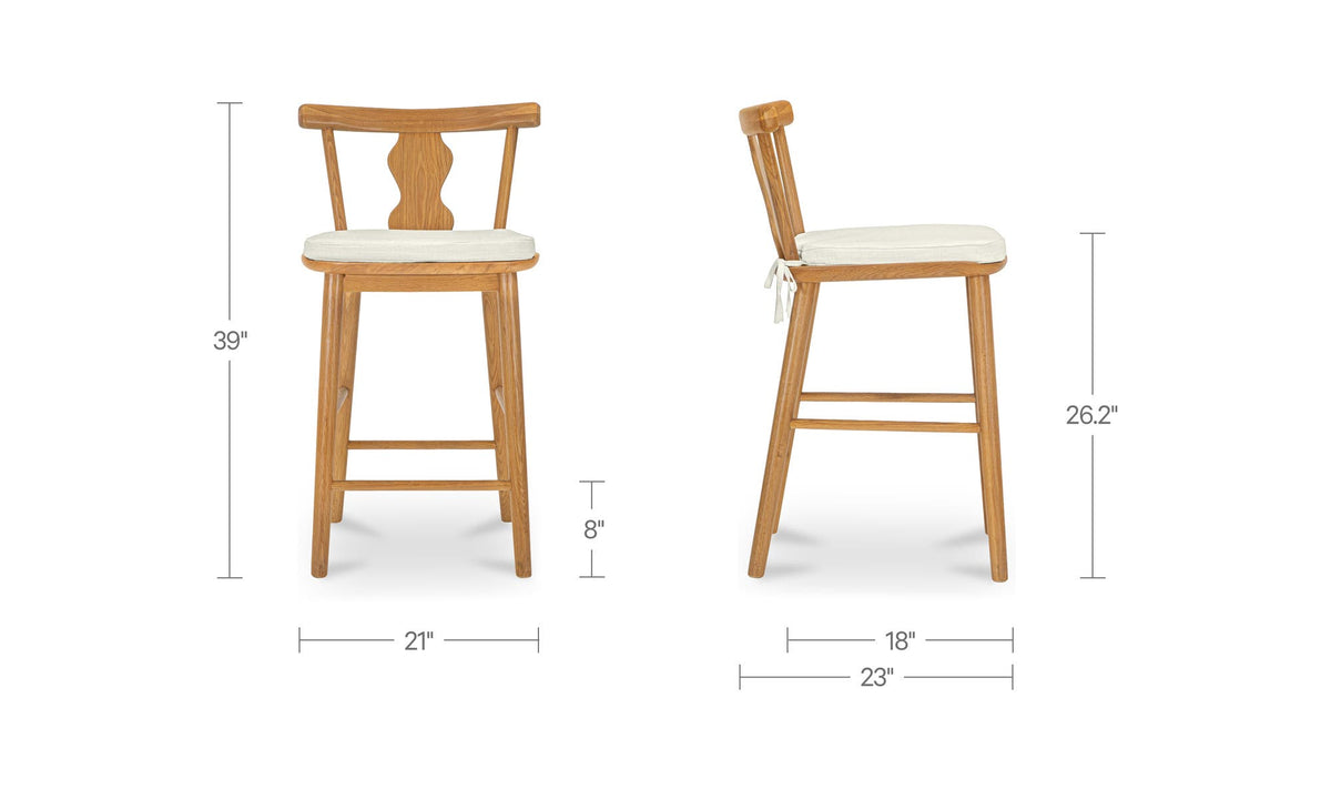 Orla Counter Stool Natural by Moe's Home Collection - view 15