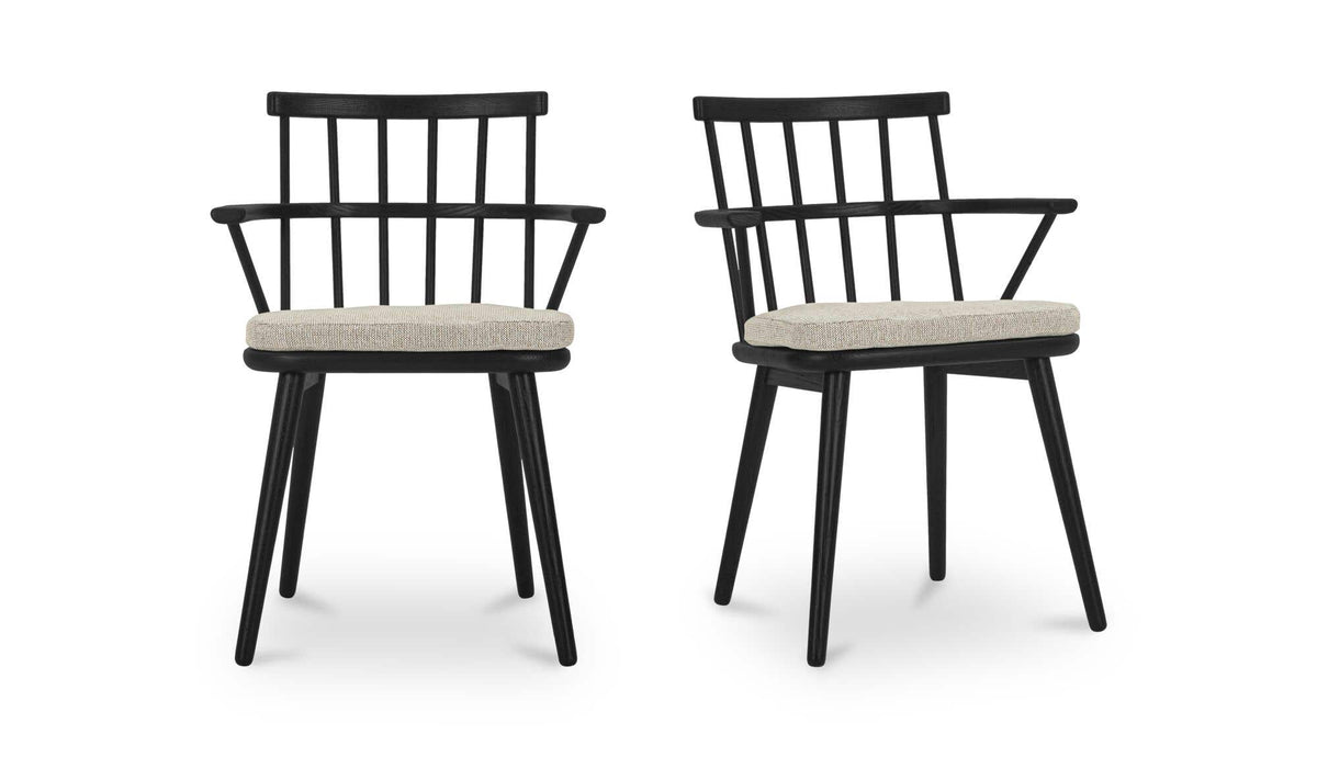 Keaton Dining Chair Black - Set of Two by Moe's Home Collection - view 2
