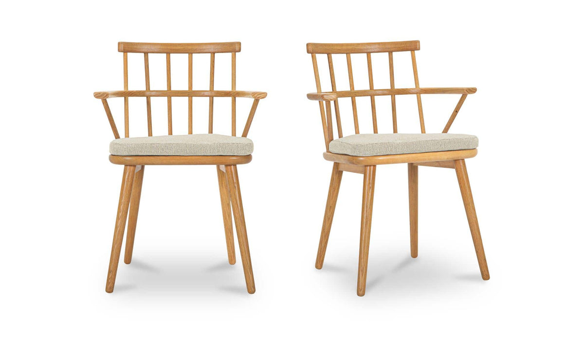 Keaton Dining Chair Natural - Set of Two by Moe's Home Collection - view 2