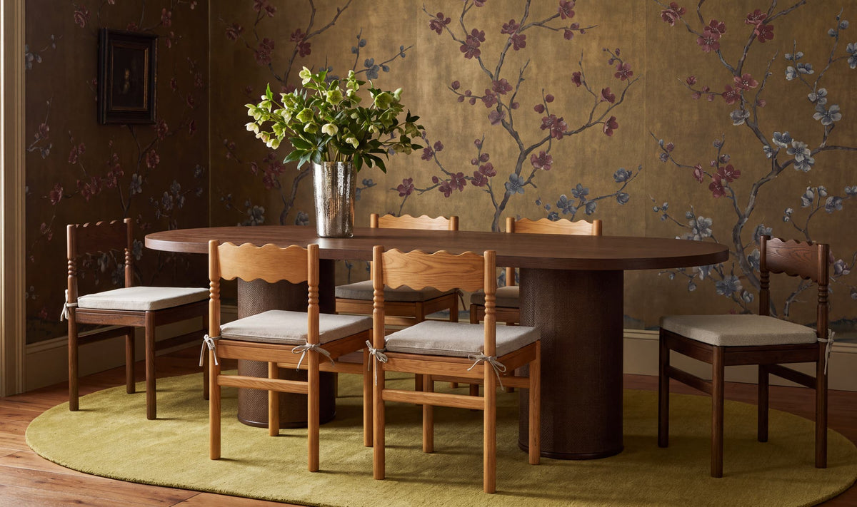 Fenwick Oval Dining Table Dark Brown by Moe's Home Collection - view 3