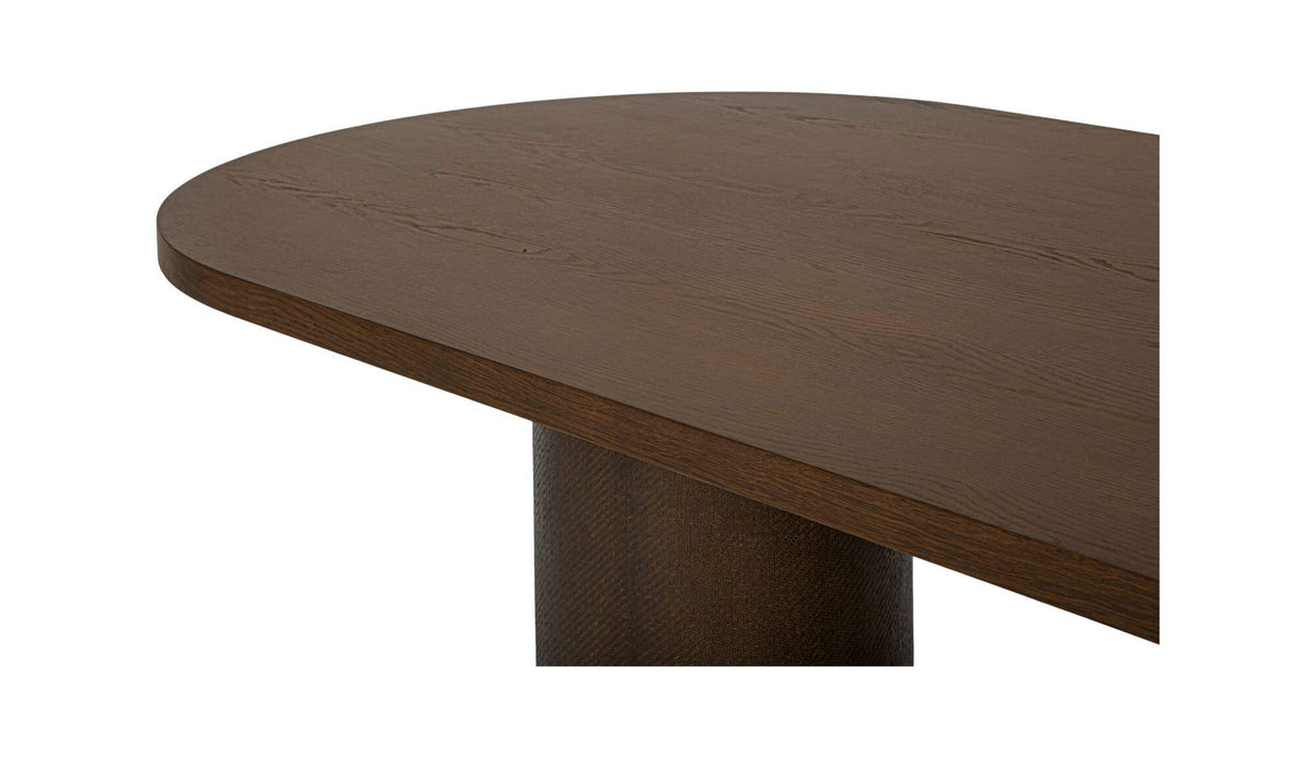 Fenwick Oval Dining Table Dark Brown by Moe's Home Collection - view 9
