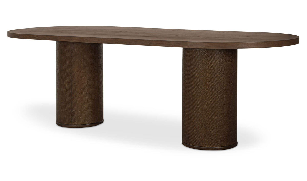 Fenwick Oval Dining Table Dark Brown by Moe's Home Collection - view 4