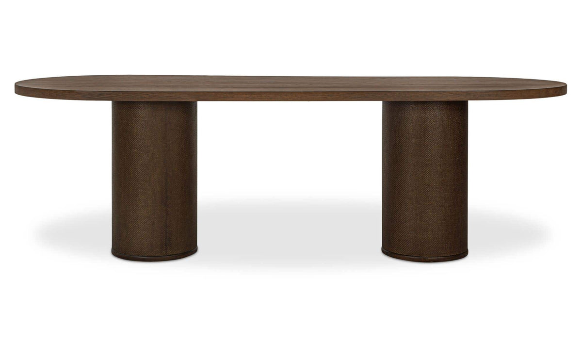 Fenwick Oval Dining Table Dark Brown by Moe's Home Collection - view 2