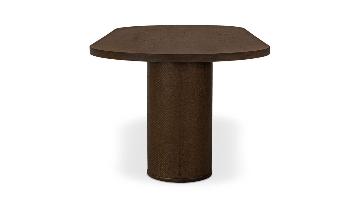 Fenwick Oval Dining Table Dark Brown by Moe's Home Collection - view 5
