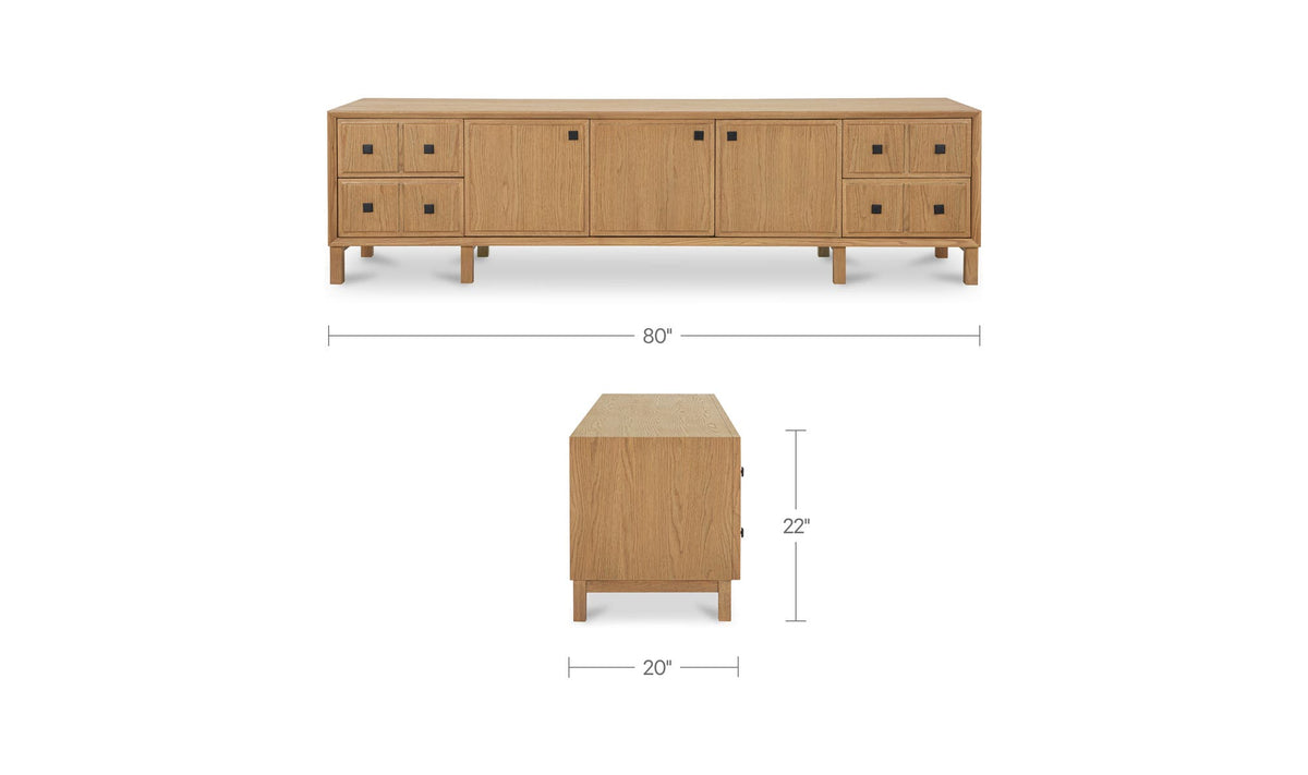 Hugo Media Unit Natural by Moe's Home Collection - view 18
