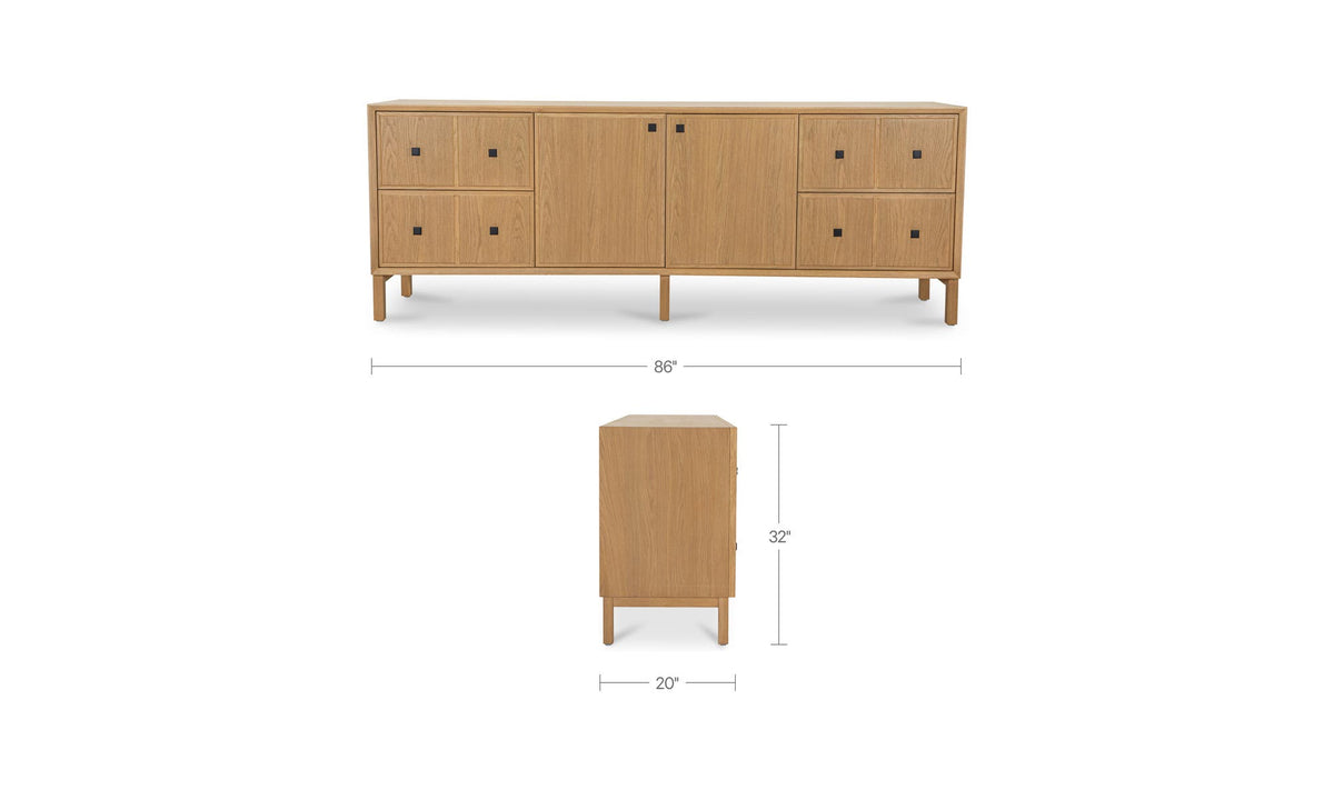 Hugo Sideboard Natural by Moe's Home Collection - view 17
