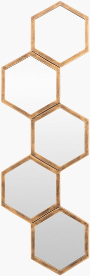 Honeycomb Accent Mirror - 11"H x 35"W x 1"D