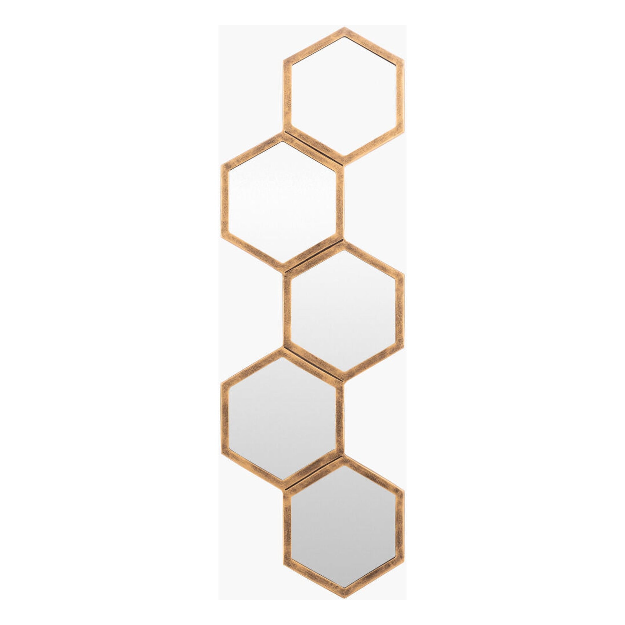 Honeycomb Accent Mirror - 11"H x 35"W x 1"D