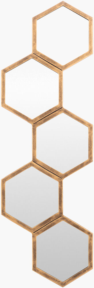 Honeycomb Accent Mirror - 11"H x 35"W x 1"D