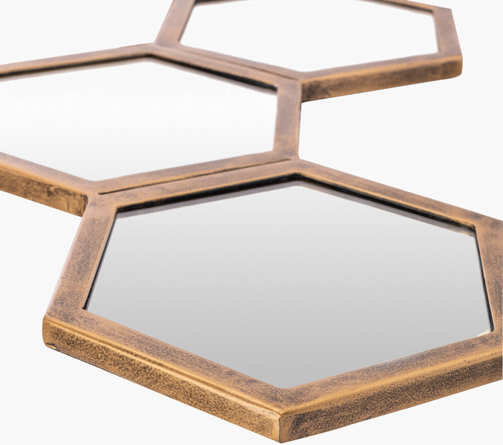 Honeycomb Accent Mirror - front