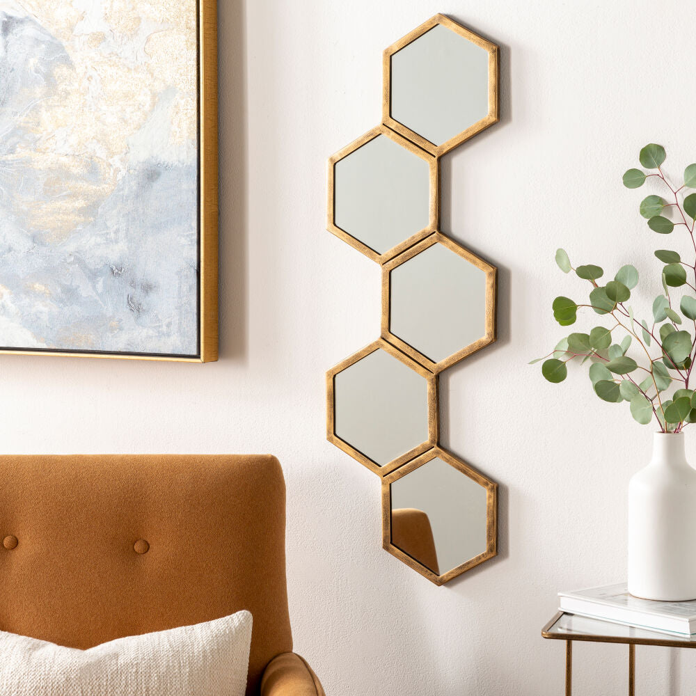 Honeycomb Accent Mirror - styleshot