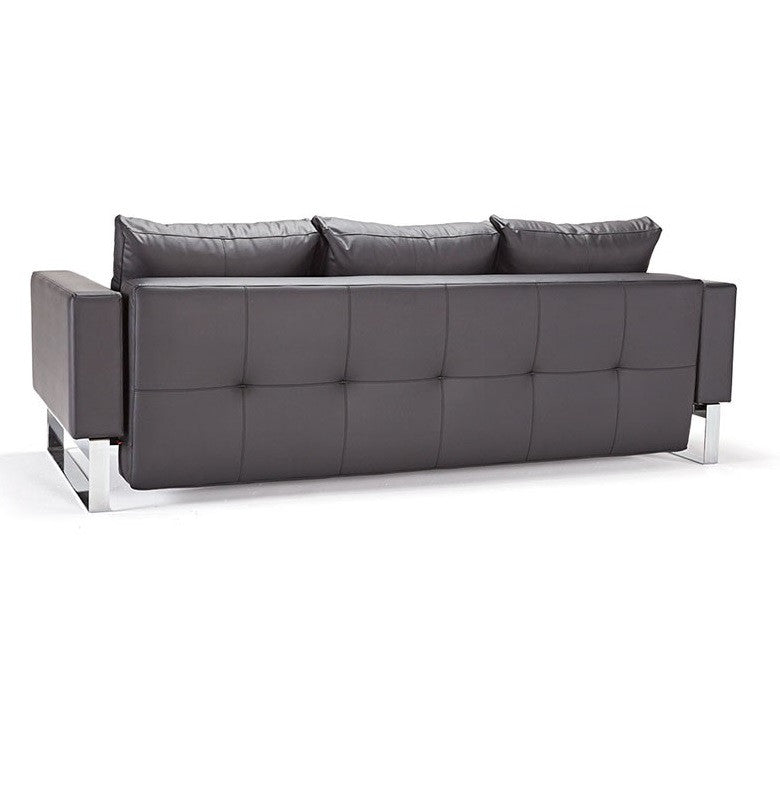 Cassius Q Deluxe Sleeper Sofa Bed-Chrome Legs