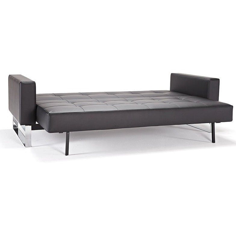 Cassius Q Deluxe Sleeper Sofa Bed-Chrome Legs