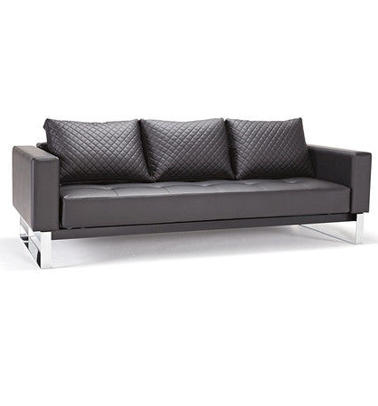 Cassius Q Deluxe Sleeper Sofa Bed-Chrome Legs