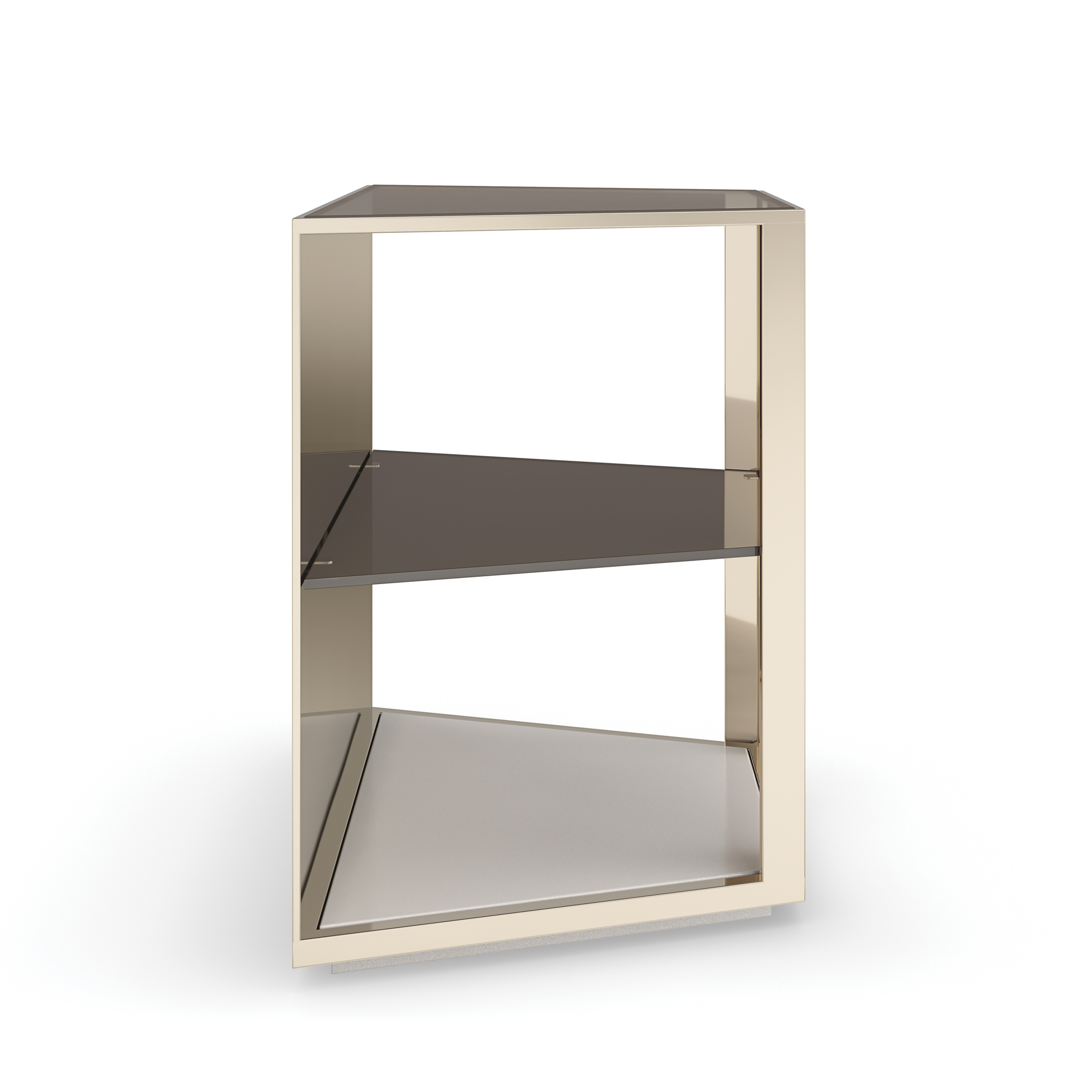 Refraction End Table Oyster 23.25" by Caracole - view 6
