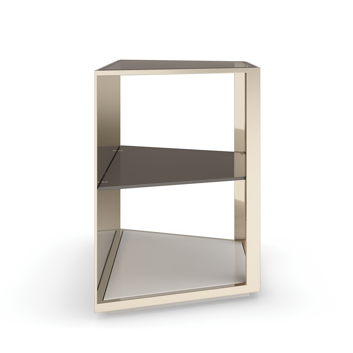 Refraction End Table Oyster 23.25" by Caracole - view 6