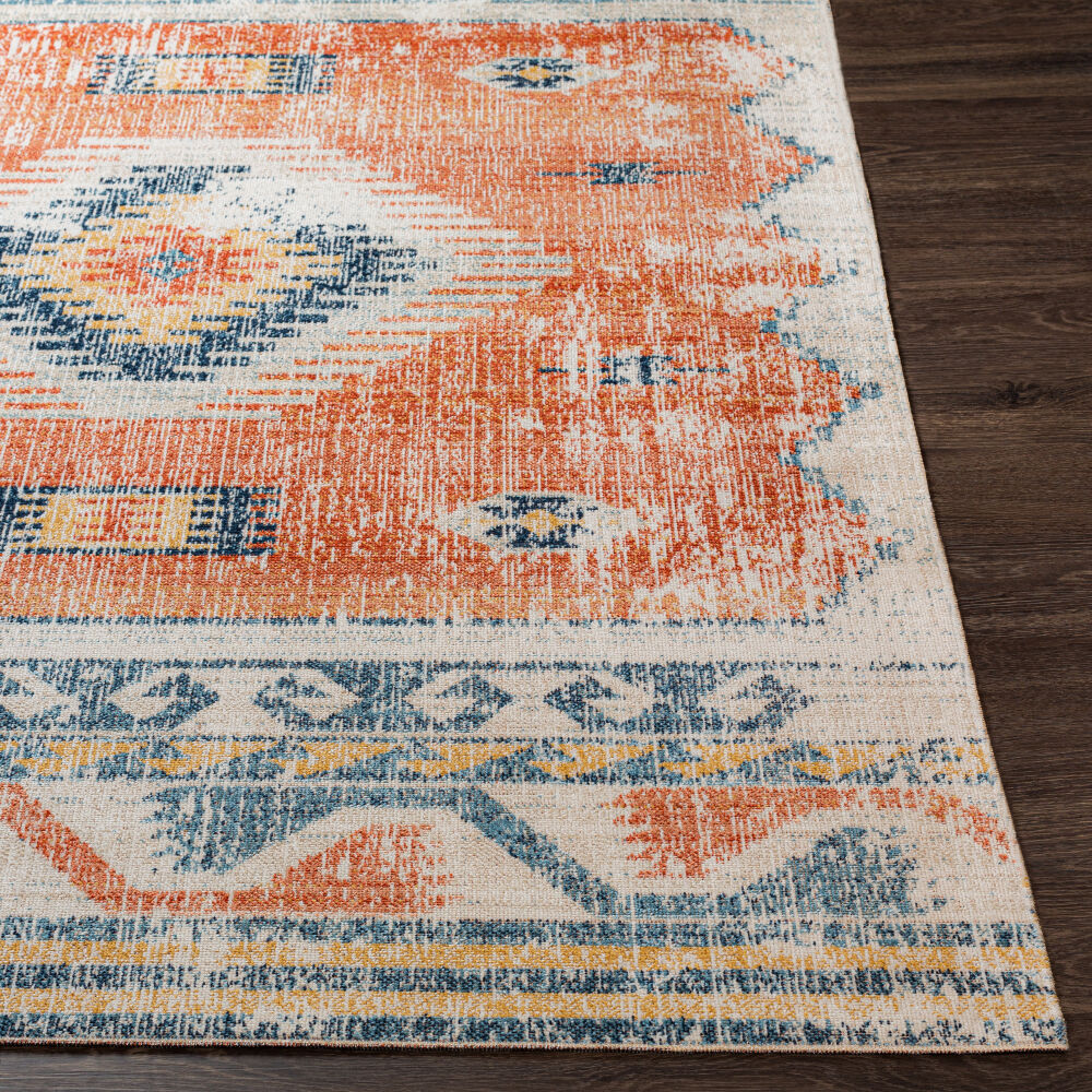Huntington Beach Cream/Tan Machine Woven Rug HTB-2306 - front