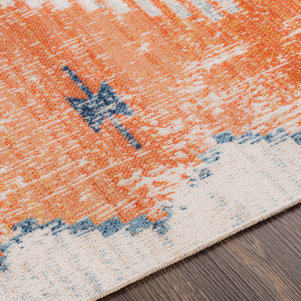 Huntington Beach Cream/Tan Machine Woven Rug HTB-2306 - texture