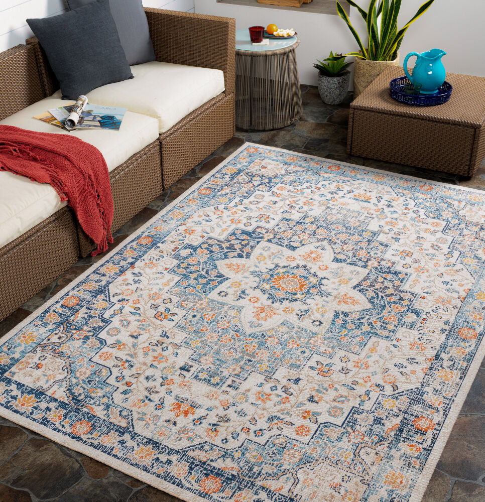 Huntington Beach Cream/Tan Machine Woven Rug HTB-2322 - roomscene