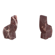 Abstract Marble Decor Elephant in Red - image 1