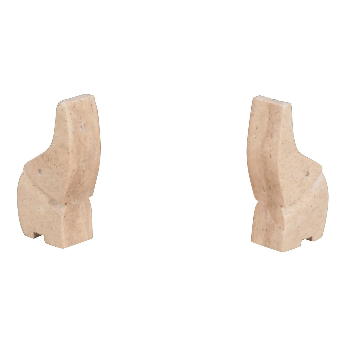 Abstract Marble Decor Elephant in White - image 1