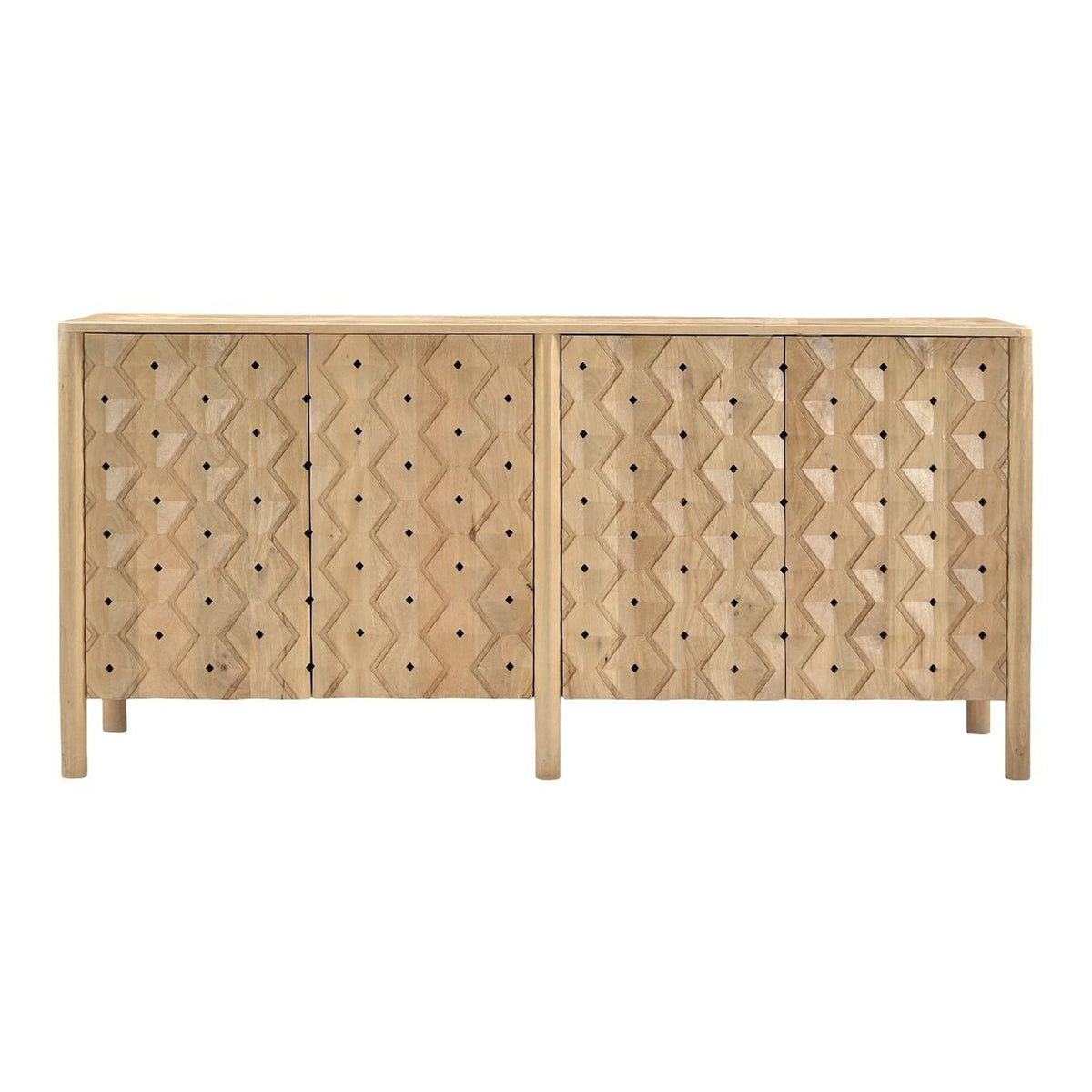 Abra 72" Four Door Sideboard in Light Mango - image 1