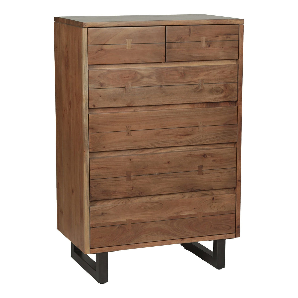 Aspen 34" Tall Chest in Smoked Acacia - image 1