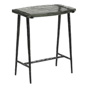 Downey 17" Side Table with Glass Top - image 1