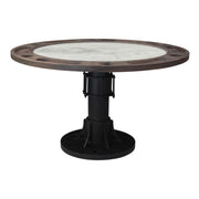 Eiffel 52" Poker Game Table with White Marble Top - image 1