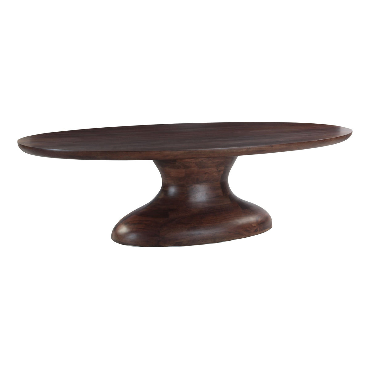 Ellipse 102" Oval Dining Table in Glossy Driftwood - image 1