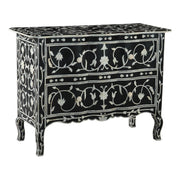 Fleur 42" Two Drawer Chest with Floral Horn Inlay - image 1