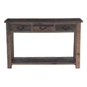 Hacienda 50" Console Table with Three Drawers in Reclaimed Wood - image 1
