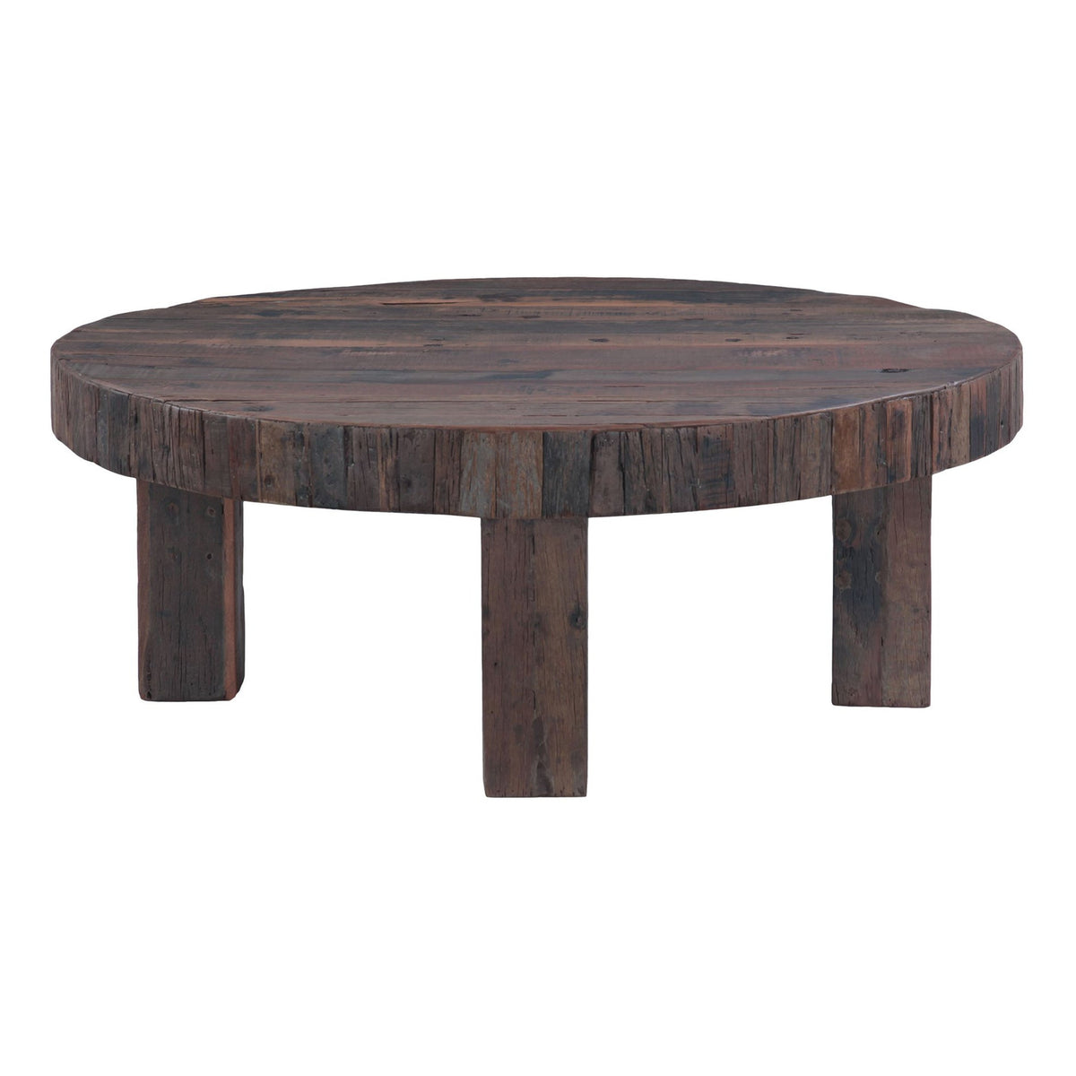 Hacienda 47" Round Coffee Table in Reclaimed Wood - image 1