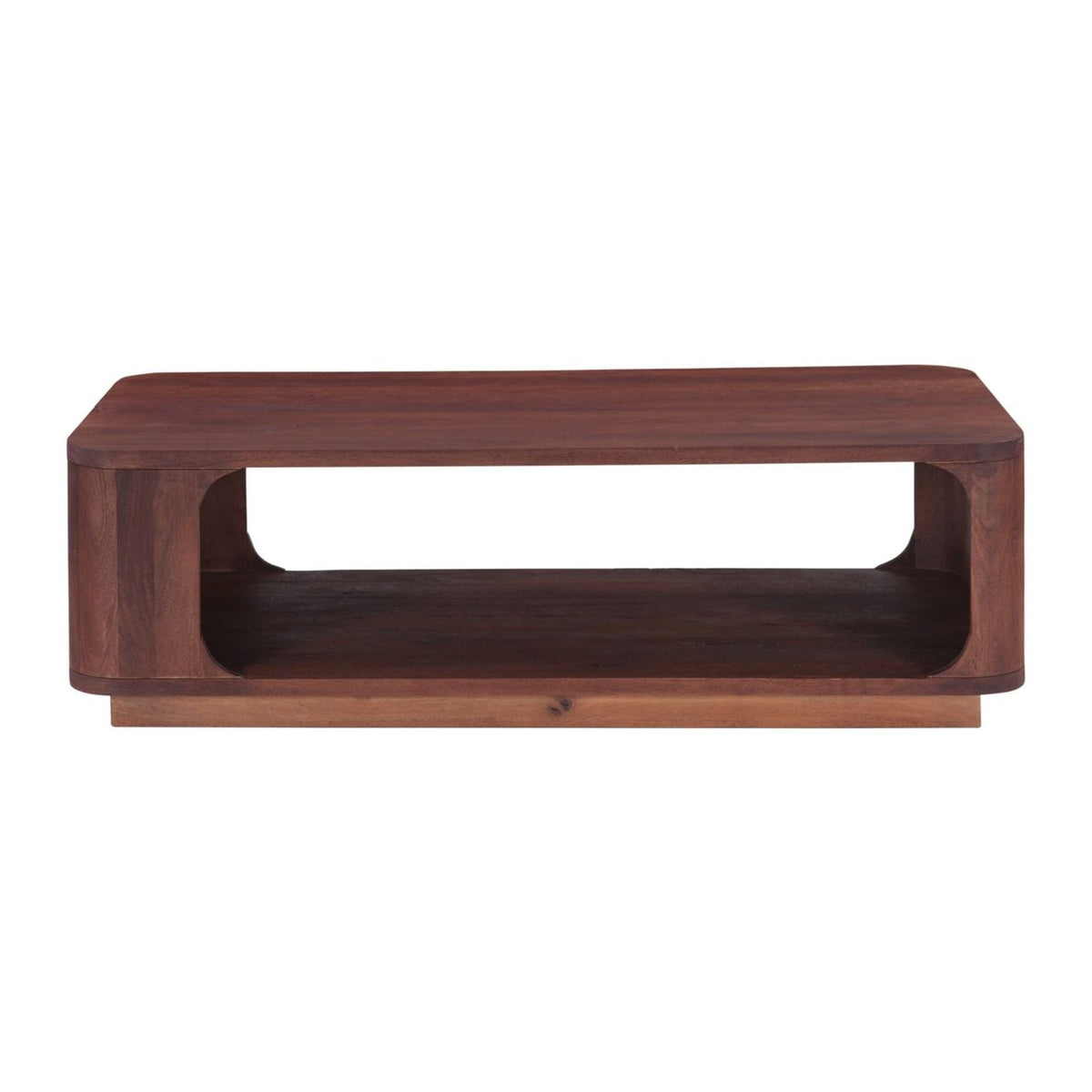 Henderson 51" Coffee Table in Pecan Brown Sandblasted - image 1