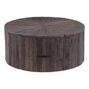 Harbor 32" Coffee Table with Storage Drawer in Reclaimed Hardwood - image 1