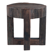 Harbor 24" Side Table with Cross Base in Reclaimed Wood - image 1