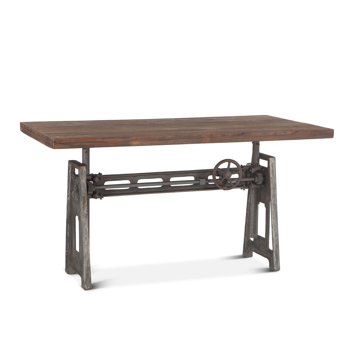 Industrial Loft 60" Adjustable Crank Office Desk in Gray Zinc - image 1