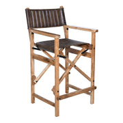 Leeds 23" Folding Counter Chair in Antique Whiskey - image 1