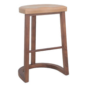 Lenox 17" Counter Stool in Cognac Leather and Walnut - image 1