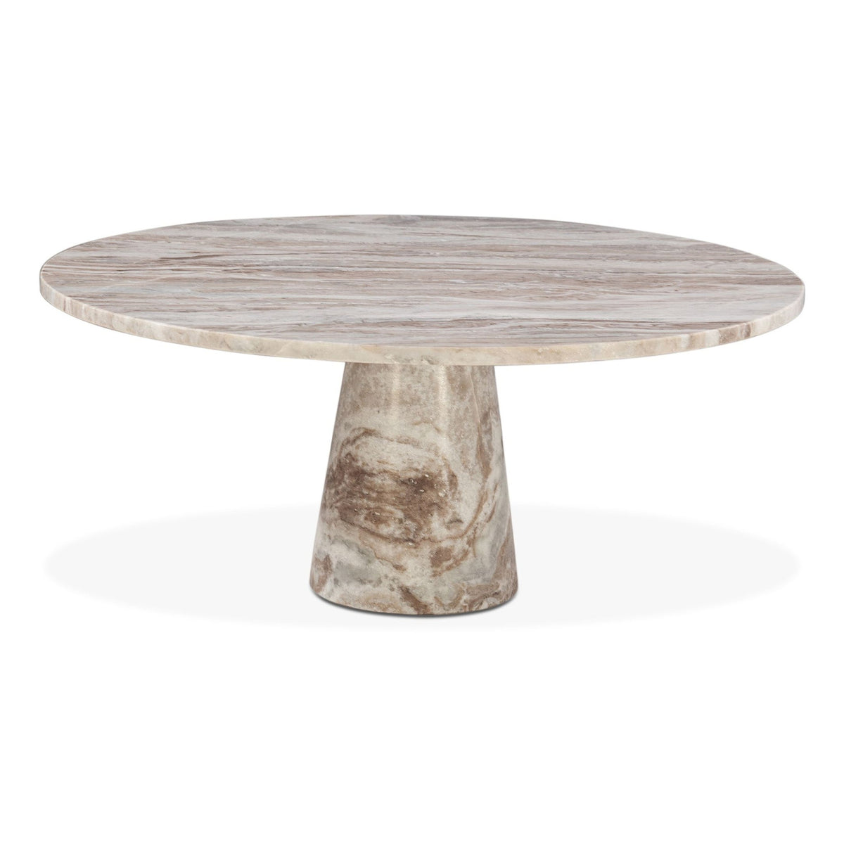 Nile 38" Coffee Table in Brown Toronto Marble - image 1