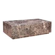 Nile 50" Coffee Table in Dark Emperador Marble - image 1