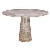 Nile 48" Round Dining Table in Capri Beige Marble - image 1