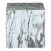 Nile 18" Drum Side Table in Calacatta Viola Marble - image 1