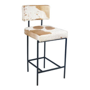 Nola 18" Counter Chair in Brown Hair on Hide - image 1