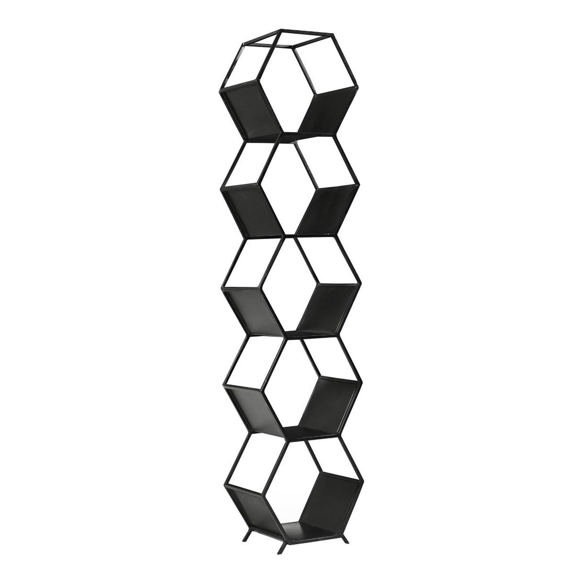 Navarre 72" Metal Octagonal Bookshelf - image 1