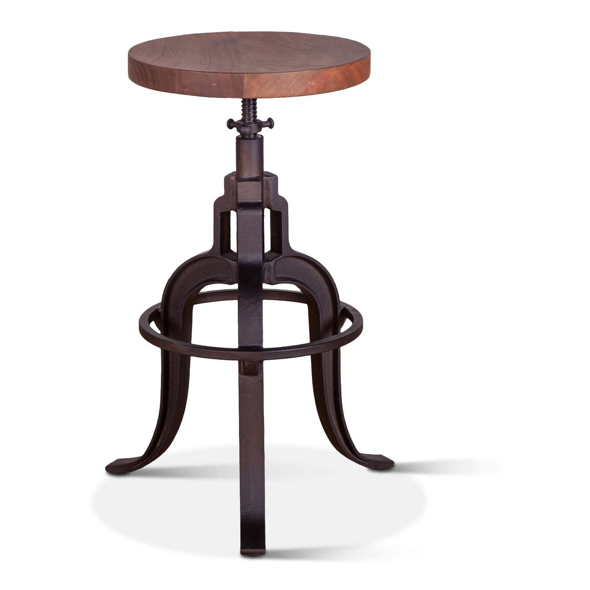 Organic Forge 14" Adjustable Stool in Raw Walnut - image 1