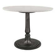 Palm Springs 48" Gathering Table with White Marble and Cafe Base - image 1