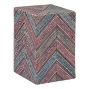 Rustic Roots 12" Hand Painted Drum Side Table - image 1