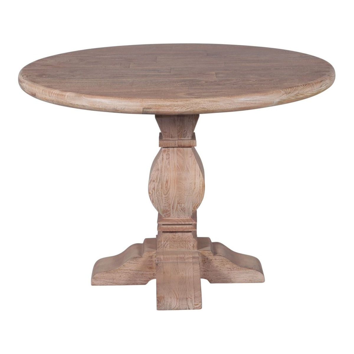 San Rafael 42" Round Dining Table in Antique Oak - image 1