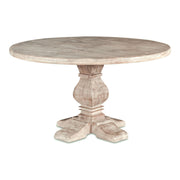 San Rafael 48" Round Dining Table in Heirloom White - image 1